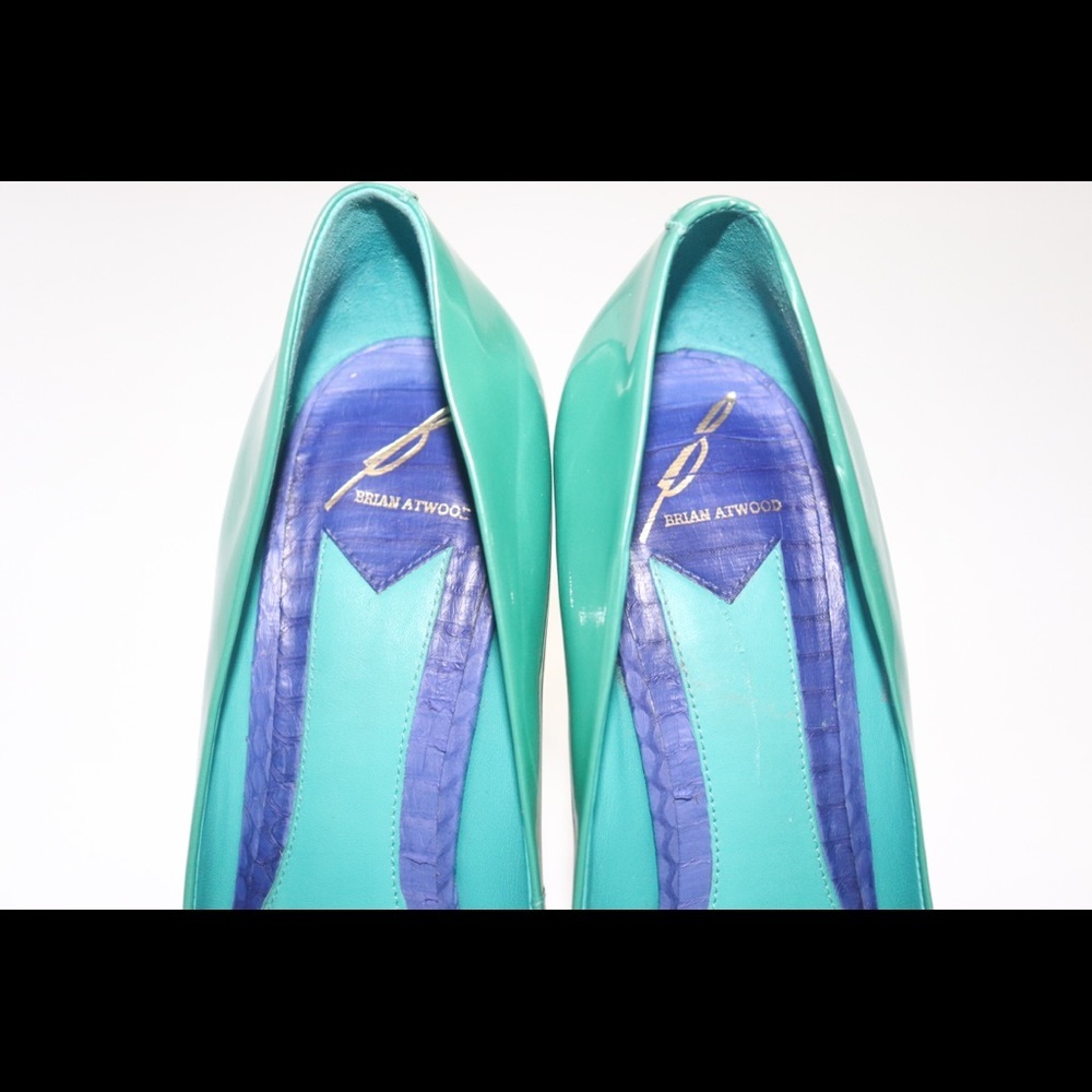 Brian Atwood Leonida Colorblock Heels Sz 7.5 - Picture 2 of 15